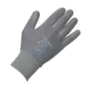 Liscombe Grey Nylon Work Gloves Size 6 Polyurethane Coating LN612-06