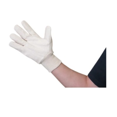 Liscombe White Cotton Work Gloves Size 9 Drill Cotton Coating 699L