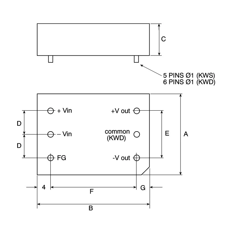 TDK-Lambda Switching Power Supply 2 Output 12V, 15W, 85-265V AC Input, PCB Mount KWD15-1212