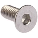 RS PRO Plain Stainless Steel Hex Socket Countersunk Screw, Hex Socket, M4 x 10 mm 232-8388