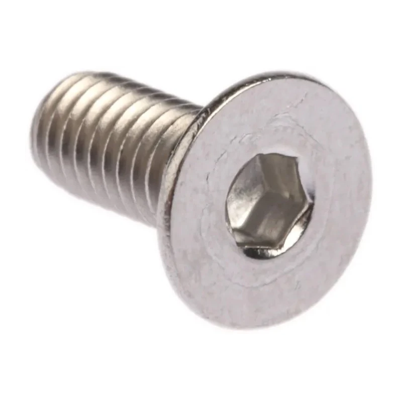 RS PRO Plain Stainless Steel Hex Socket Countersunk Screw, Hex Socket, M4 x 10 mm 232-8388