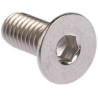 RS PRO Plain Stainless Steel Hex Socket Countersunk Screw, Hex Socket, M4 x 10 mm 232-8388
