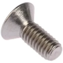 RS PRO Plain Stainless Steel Hex Socket Countersunk Screw, Hex Socket, M4 x 10 mm 232-8388