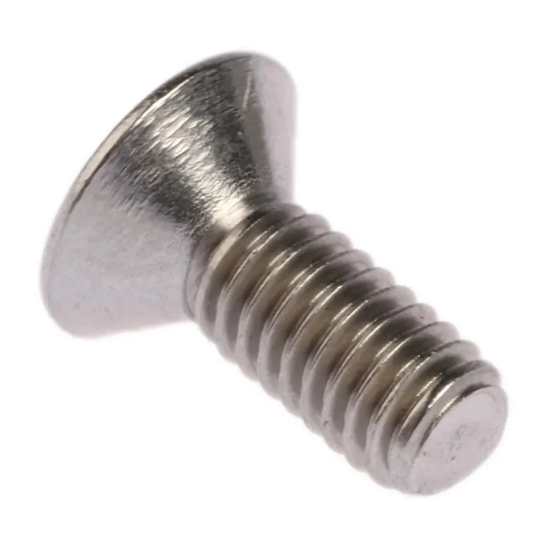 RS PRO Plain Stainless Steel Hex Socket Countersunk Screw, Hex Socket, M4 x 10 mm 232-8388