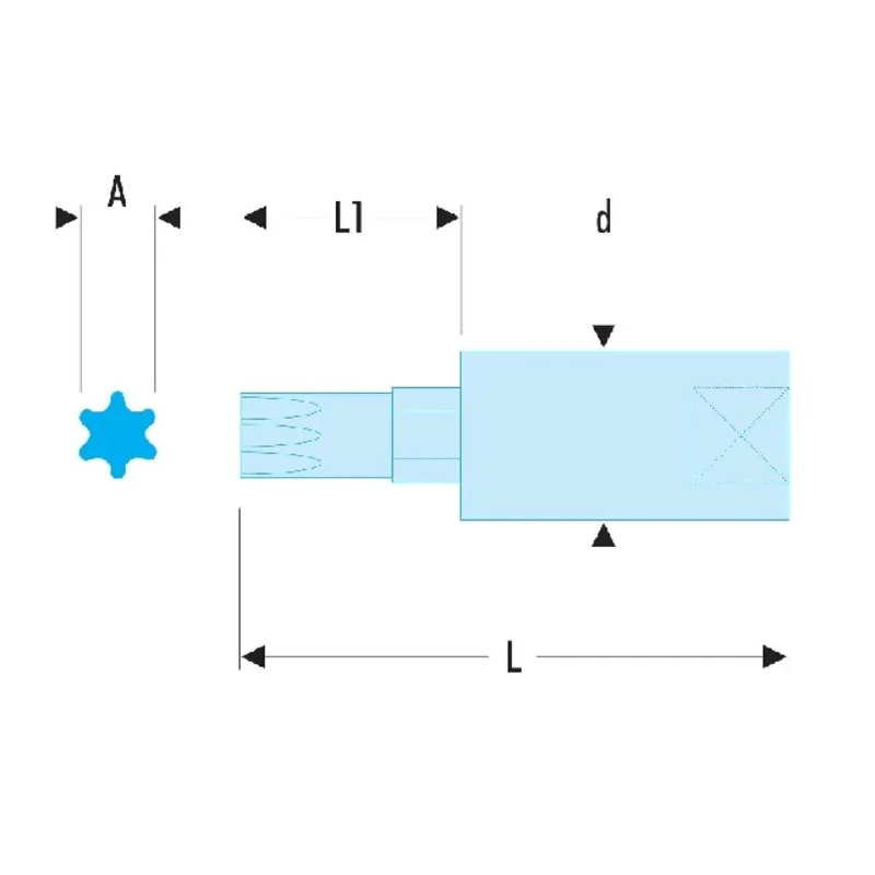 Facom 1/4 in Drive 2 mm Hexagon Square Socket Chrome Vanadium Steel 37mm Overall Length RTM.2GRP