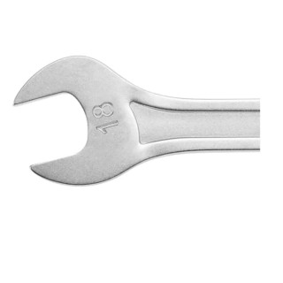 Facom Double Ended Open Spanner Metric Size 6 x 7 mm Satin Chrome Finish Chrome Vanadium Steel 148mm Length 31.6X7