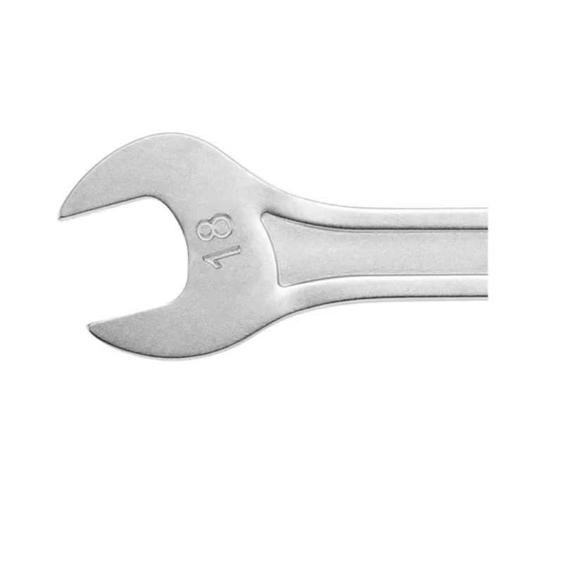 Facom Double Ended Open Spanner Metric Size 6 x 7 mm Satin Chrome Finish Chrome Vanadium Steel 148mm Length 31.6X7