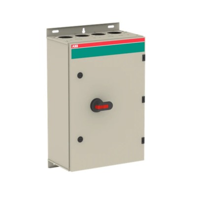 ABB 3-Pole Switch Disconnector IP65 315A Galvanised Steel Enclosure 1000V OT Series 