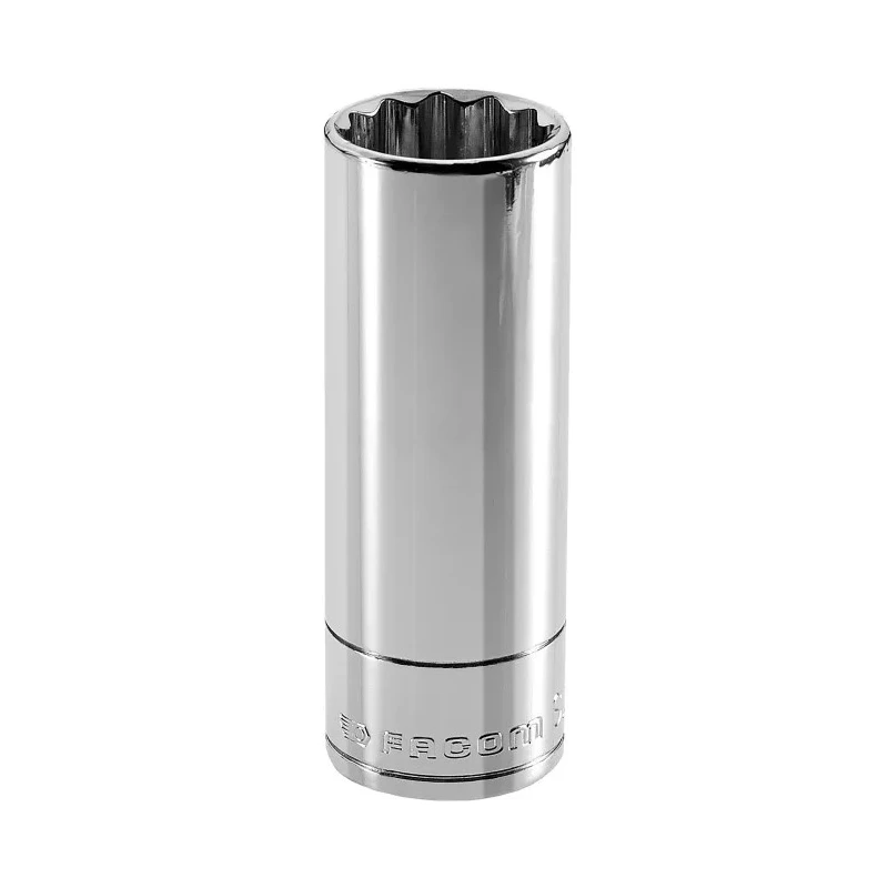 Facom 3/8 in Drive 17 mm 12 Point Square Chrome Vanadium Steel Socket J.17LA