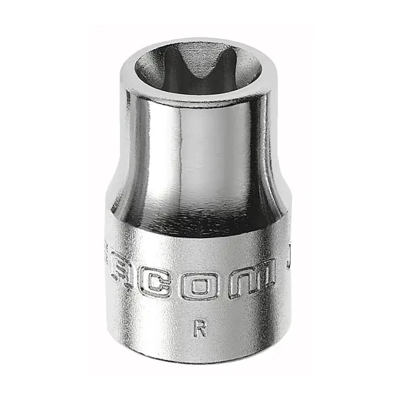 Facom 3/8 in Drive E12 Torx Square Socket, 26mm Overall Length JTX.12