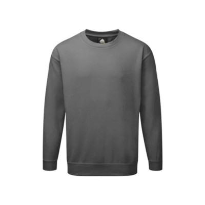 Orn Grey 35% Cotton, 65% Polyester Unisex Work Sweatshirt M 1250-15/G/M