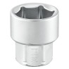 Facom 12 mm Standard Socket Square Drive 1/4 in, Satin Chrome Finish, 18mm Overall Length R.12HX