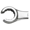 Facom Double Ended Metric Flare Nut Spanner 8 to 41 mm Size, Chrome Vanadium Steel, Satin Chrome Finish, 15° 42.22X24