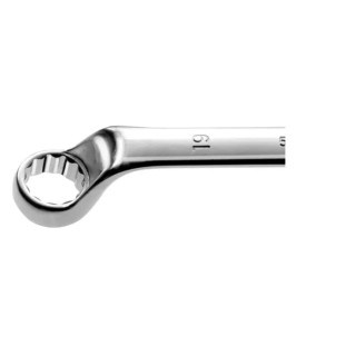 Facom Metric Offset Ring Spanner 36 x 41 mm, Chrome Finish, 12-Point Profile, 440mm Overall Length 55A.36X41