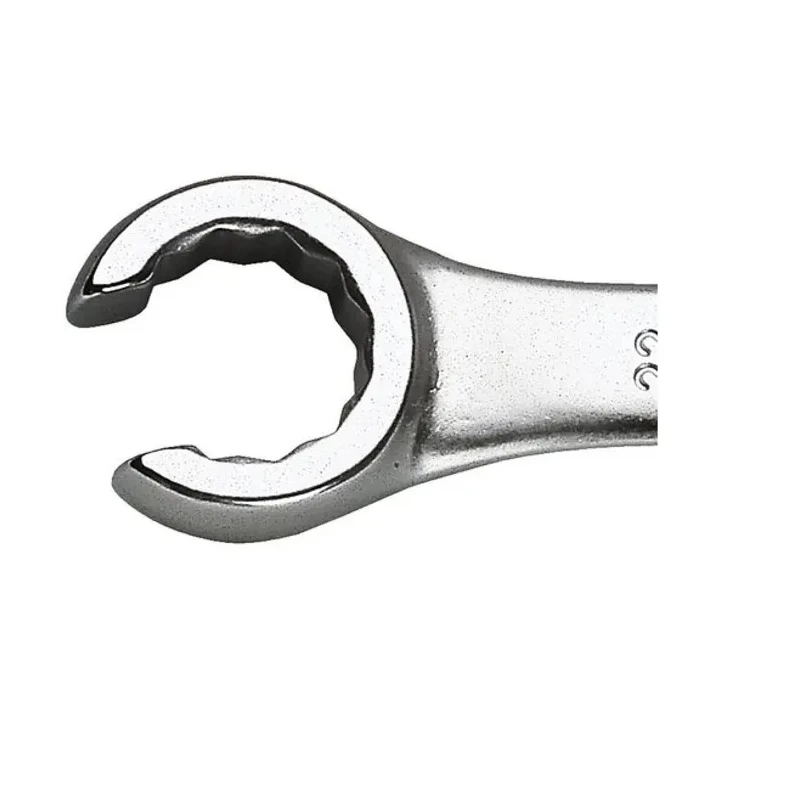 Facom Flare Nut Spanner Double Ended, 30 x 32 mm Size, Offset Head, Chrome Vanadium Steel, 15° Opening Angle, 300mm 42.30X32