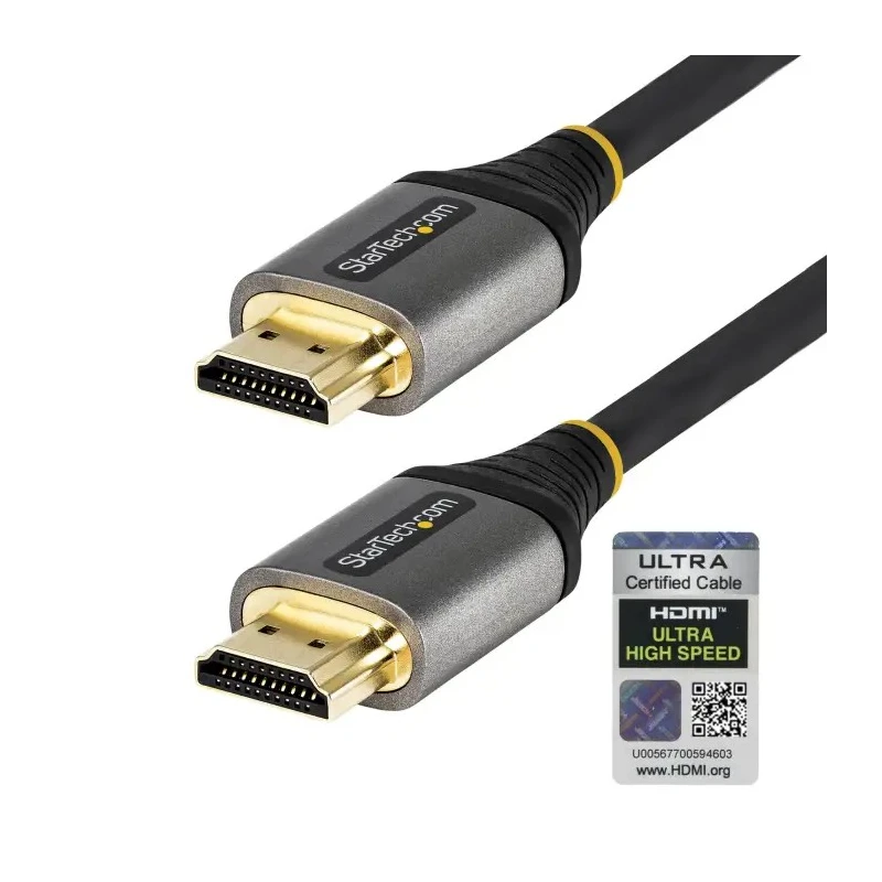 StarTech.com HDMI Cable 2 m 8K Resolution Thermoplastic Elastomer Jacket Male-to-Male HDMI 2.1 HDMM21V2M