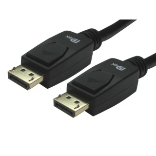 RS PRO Male DisplayPort to Male DisplayPort Cable, Polyvinyl Chloride Jacket, 3 m Length, 8K@60Hz 32.4Gbps Bandwidth 236-9104