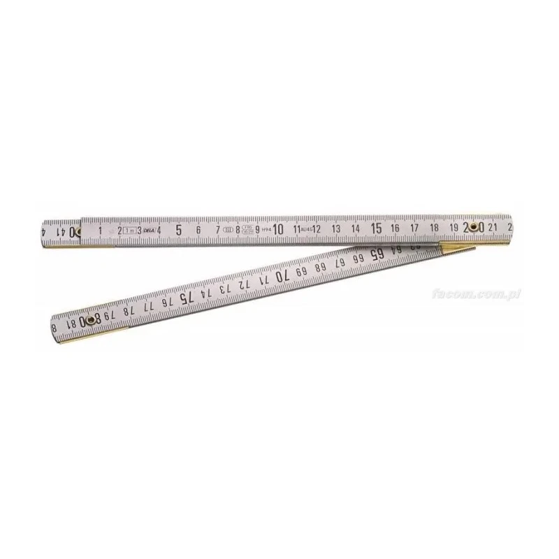 Facom 1 m Brass Folding Ruler Metric DELA.625.00