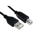 RS PRO IC Socket USB Cable Male USB Type A to Male USB B USB 2.0 Black 1.8 m 236-9075