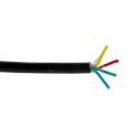 RS PRO DEF STAN Multi-Core Industrial Cable 4 Cores 0.22mm² Unscreened Black PVC Sheath 100m 250V 236-9260