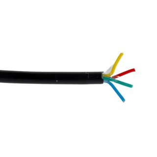 RS PRO DEF STAN Multi-Core Industrial Cable 4 Cores 0.22mm² Unscreened Black PVC Sheath 100m 250V 236-9260