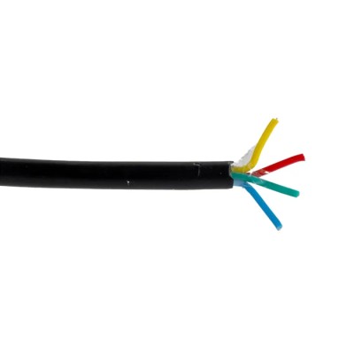 RS PRO DEF STAN Multi-Core Industrial Cable 4 Cores 0.22mm² Unscreened Black PVC Sheath 100m 250V 236-9260