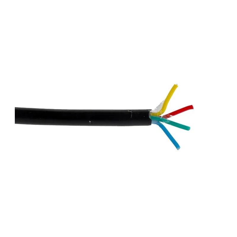 RS PRO DEF STAN Multi-Core Industrial Cable 4 Cores 0.22mm² Unscreened Black PVC Sheath 100m 250V 236-9260