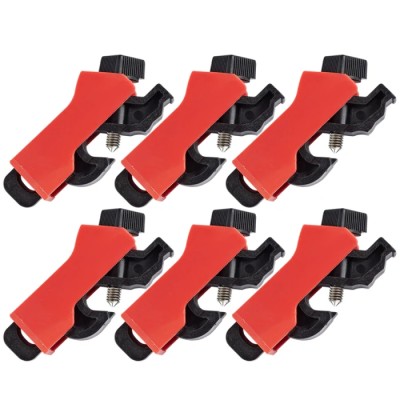 Brady Red 1-Lock Lockout Fibreglass Reinforced Nylon Miniature Circuit Breaker UNIVERSAL MINI CIRCUIT BREAKER LO 6/PAC