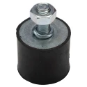FIBET M10 x 25 mm Anti-Vibration Mount Bobbin with 128.8 kg Compression, 40 mm Outside Diameter, 60 mm Height 4035VD25-60