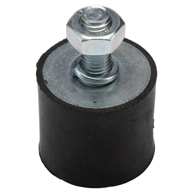 FIBET M10 x 25 mm Anti-Vibration Mount Bobbin with 128.8 kg Compression, 40 mm Outside Diameter, 60 mm Height 4035VD25-60