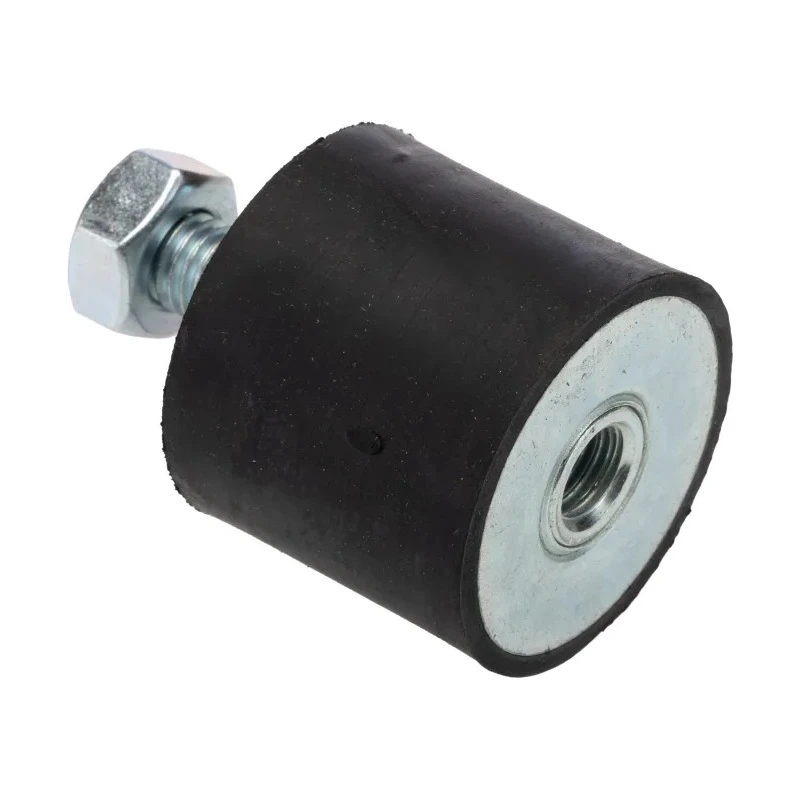 FIBET M10 x 25 mm Anti-Vibration Mount Bobbin with 128.8 kg Compression, 40 mm Outside Diameter, 60 mm Height 4035VD25-60