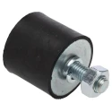 FIBET M10 x 25 mm Anti-Vibration Mount Bobbin with 128.8 kg Compression, 40 mm Outside Diameter, 60 mm Height 4035VD25-60