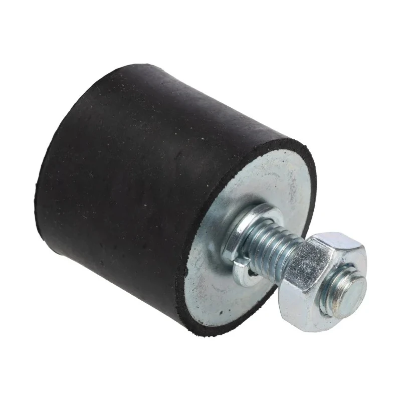 FIBET M10 x 25 mm Anti-Vibration Mount Bobbin with 128.8 kg Compression, 40 mm Outside Diameter, 60 mm Height 4035VD25-60
