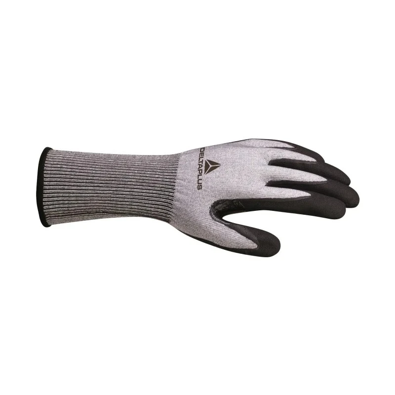 Delta Plus Nitrile Foam Coated Grey Work Gloves Size 8 Cut Resistant VENICUT VECUTC01GR08