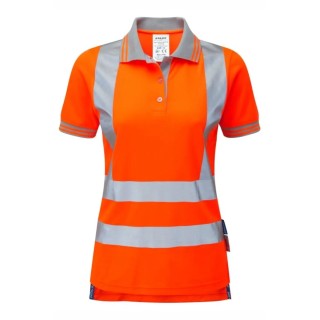 PULSAR Pulsar Orange Hi Vis Polo Shirt 140gsm 100% Polyester PR701-16