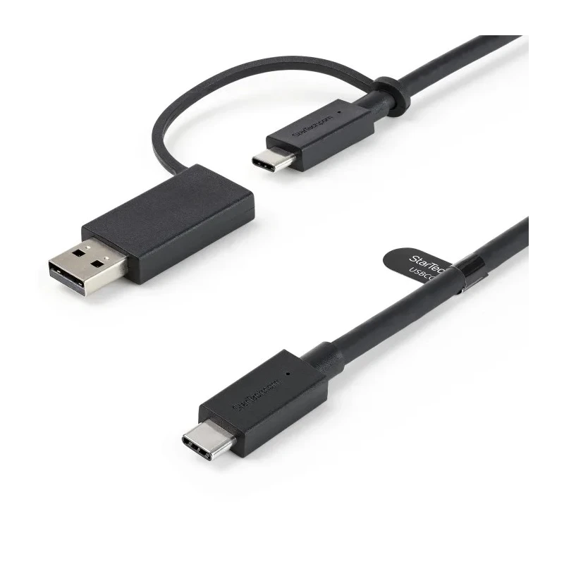StarTech.com USB 3.2 Male USB Type C to Male USB Type A Cable, 1 m Length, Black PVC Jacket USBCCADP
