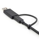 StarTech.com USB 3.2 Male USB Type C to Male USB Type A Cable, 1 m Length, Black PVC Jacket USBCCADP