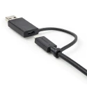 StarTech.com USB 3.2 Male USB Type C to Male USB Type A Cable, 1 m Length, Black PVC Jacket USBCCADP