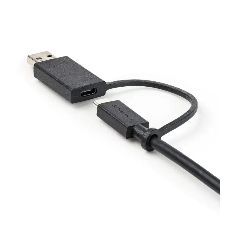 StarTech.com USB 3.2 Male USB Type C to Male USB Type A Cable, 1 m Length, Black PVC Jacket USBCCADP