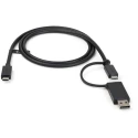 StarTech.com USB 3.2 Male USB Type C to Male USB Type A Cable, 1 m Length, Black PVC Jacket USBCCADP