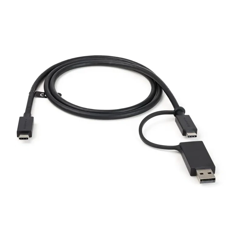 StarTech.com USB 3.2 Male USB Type C to Male USB Type A Cable, 1 m Length, Black PVC Jacket USBCCADP