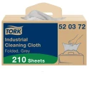 Tork Grey Non-Woven Fabric Cloths for Industrial Cleaning Dry Use Box of 210 Per Pack 415 x 355 mm Repeat Use 520372