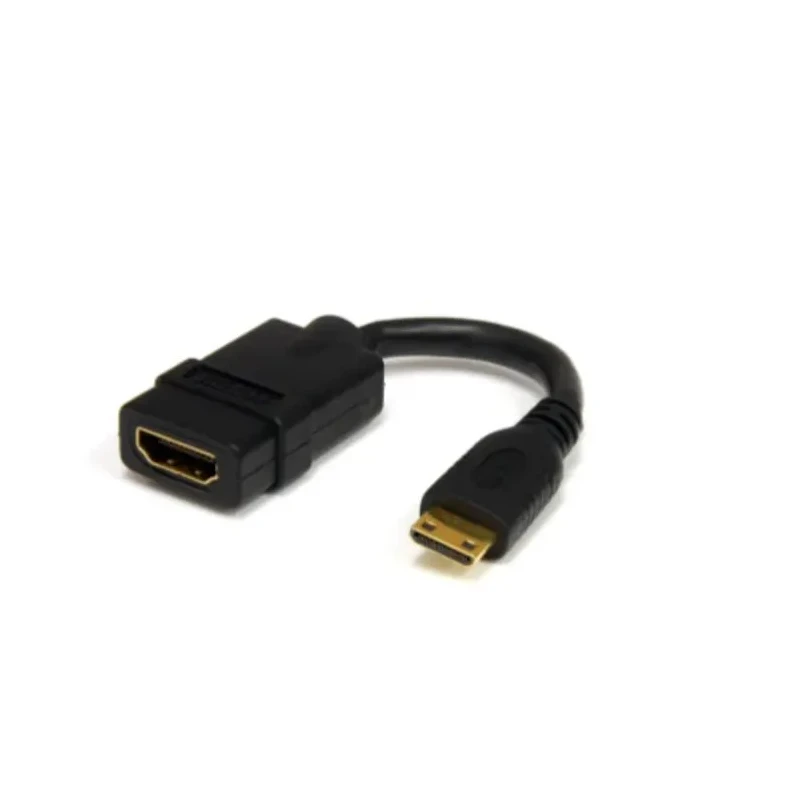 RS PRO Mini HDMI to HDMI Adapter Cable 150mm Length Male to Female Connector 236-9122