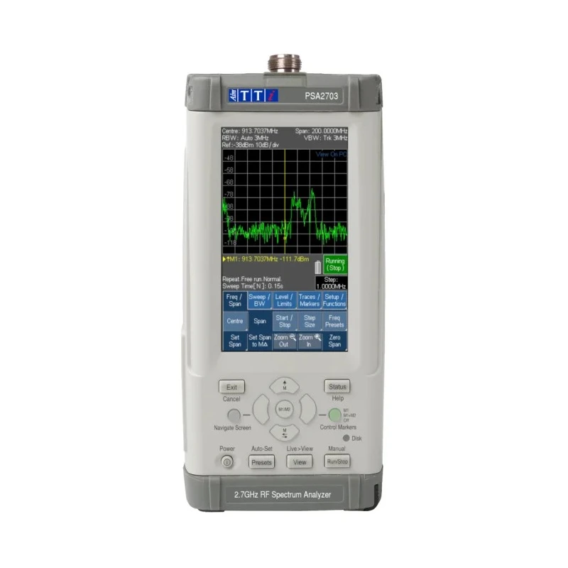 Aim-TTi Handheld PSA Series 3 Spectrum Analyser 2.7 GHz Bandwidth PSA2703