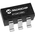 Microchip 8 kB Serial EEPROM 5-Pin SOT-23-5 Serial-I2C 1.7-5.5V 450ns AT24C08C-STUM-T