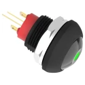 TE Connectivity PB6 Series Illuminated Push Button Switch, On-Off, Panel Mount, 1 NO Contact, Green LED, IP68 PB6B2FM2M1CAL06