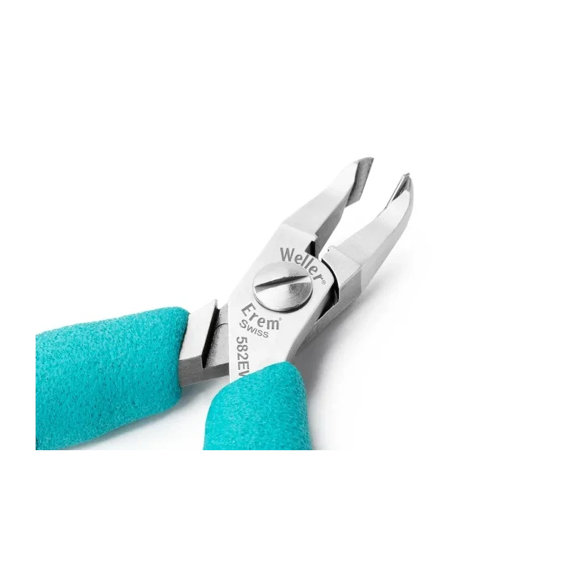 Erem ESD Flush Angled Oblique Cutter 11 mm Jaw Width 115 mm Overall Length 1.2 mm Cutting Capacity 582EW
