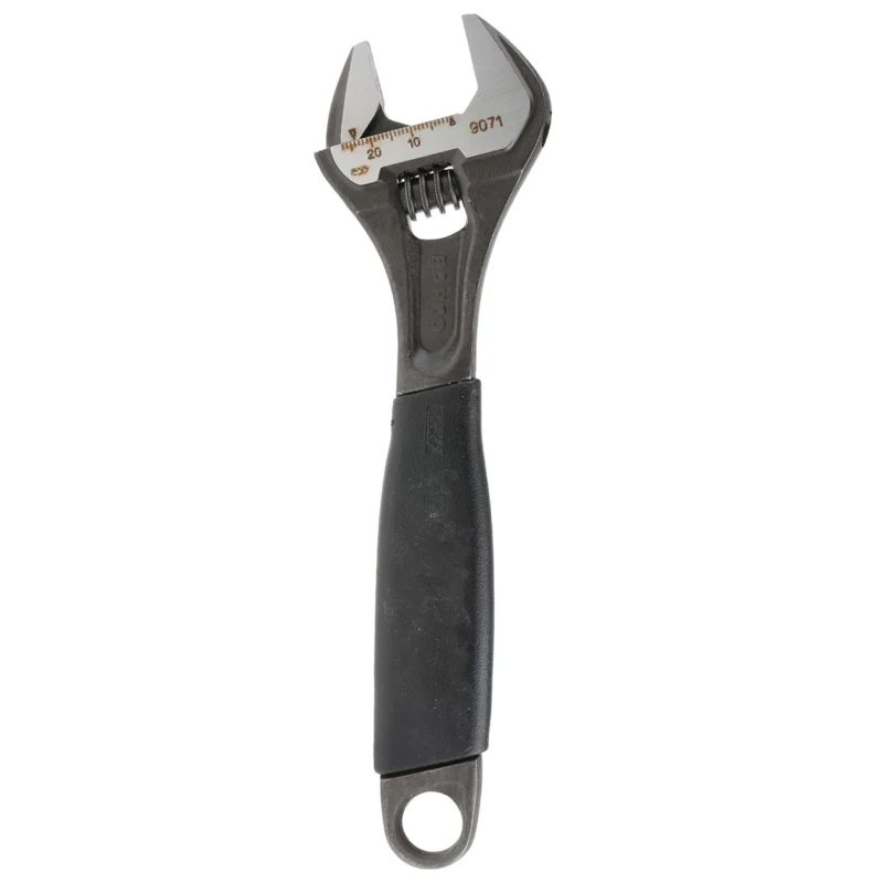 Bahco Adjustable Wrench 27 mm Jaw Capacity, 208 mm Overall Length, Plastic Handle 9071