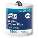 Tork Roll Paper Towel 2 Ply, 1500 Sheets, White, 36.9 cm Width 510 m Length 130040