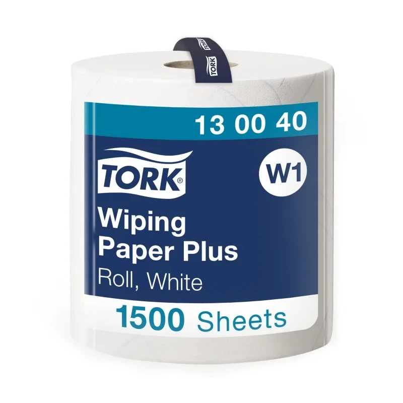 Tork Roll Paper Towel 2 Ply, 1500 Sheets, White, 36.9 cm Width 510 m Length 130040